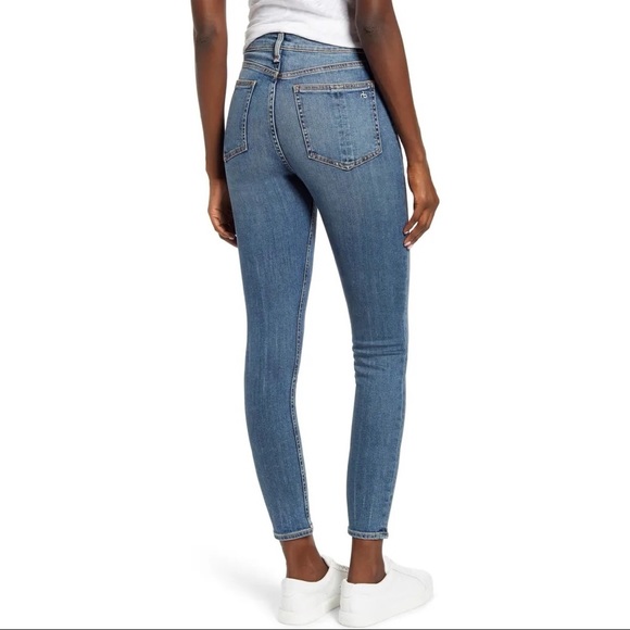 Rag & Bone Nina High Waist Ankle Skinny Jeans in Copper Hill Size 28 NWT - Picture 4 of 6